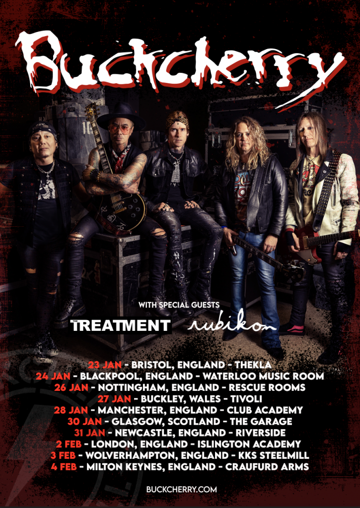 Buckcherry announced their ‘Vol. 10’ UK tour commencing 23rd January