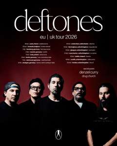 DEFTONES ANNOUNCE 2026 EU/UK ARENA TOUR IN SUPPORT OF HIGHLY